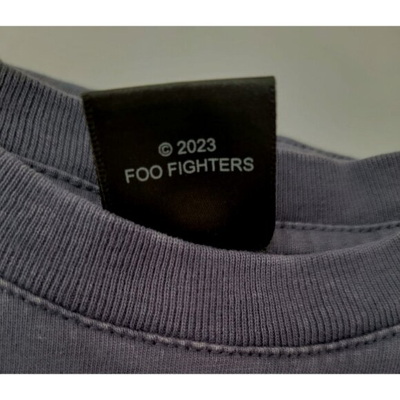 Foo Fighters x Cotton On IN YOUR HONOR Kids Blue Silver T-Shirt Sz 9-10 Years - Picture 6 of 8